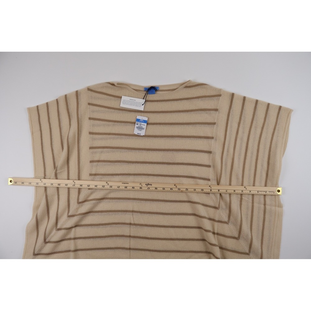 J.McLaughlin Marin Cashmere Poncho Stripe OS  100% Cashmere NWT - Picture 6 of 6